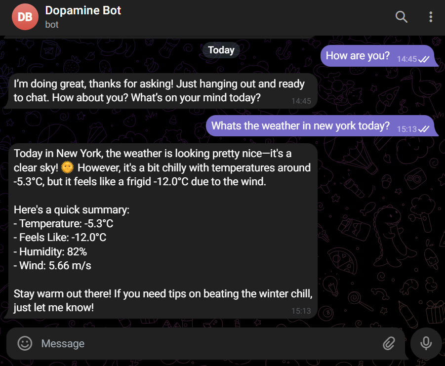 Dopamine Bot on Telegram
